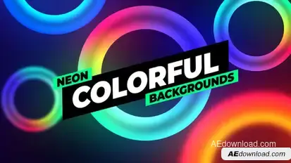 Neon Backgrounds Elements template preview