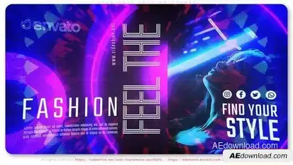 Neon Chic Fashion Opener Openers template preview