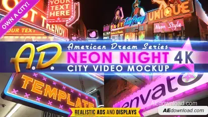 Neon City Titles Intro | AD Openers template preview