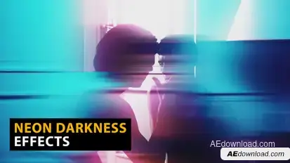 Neon Darkness Effects | After Effects Elements template preview