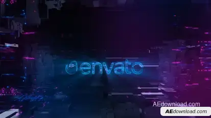 Neon Digital Logo Logo Stings template preview