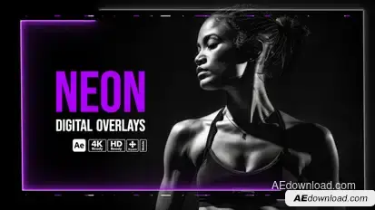 Neon Digital Overlays Elements template preview