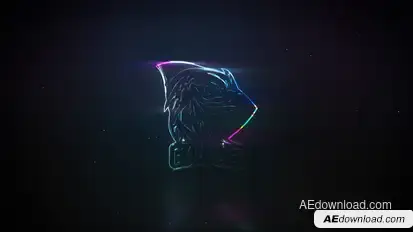 Neon Glass | Glitch Logo Reveal Logo Stings template preview