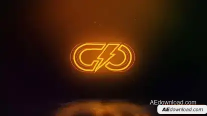 Neon Glitch Logo Logo Stings template preview