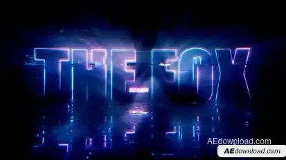 Neon Glitch Logo Reveal Logo Stings template preview