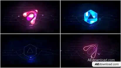 Neon Logo Animation Logo Stings template preview