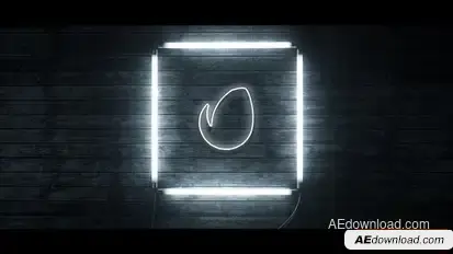 Neon Logo Reveal Logo Stings template preview