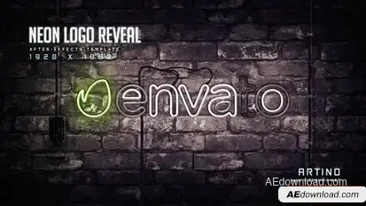 Neon Logo Reveal Logo Stings template preview