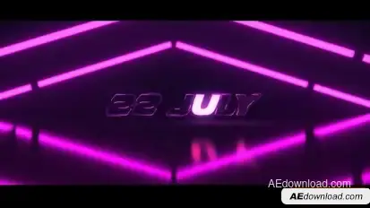 Neon Party Teaser Openers template preview