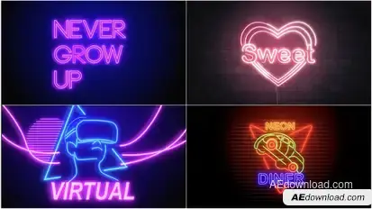 Neon Signs V4 Elements template preview