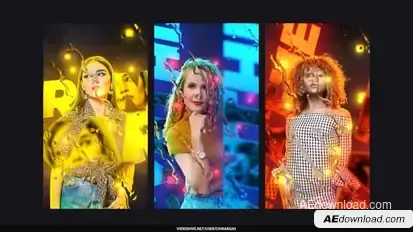 Neon Stories Openers template preview