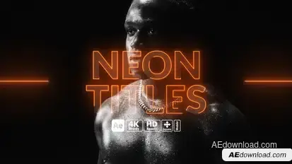 Neon Titles Titles template preview