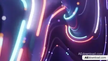 Neon Waves Logo Openers template preview