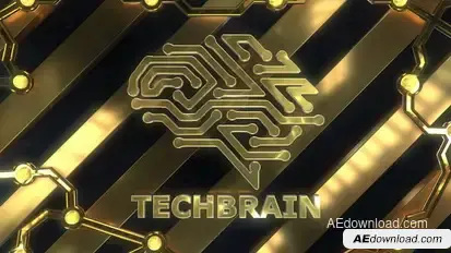 Neural Network Logo Logo Stings template preview