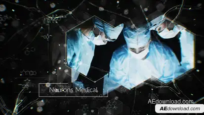 Neurons Medical Slideshow Video Displays template preview