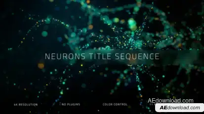 Neurons Title sequence Titles template preview