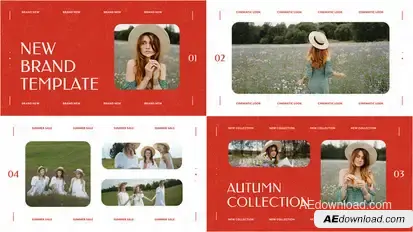 New Brand Presentation Video Displays template preview