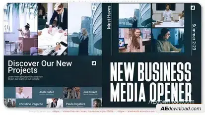 New Business Media Opener Openers template preview