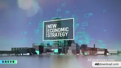New Economic Strategy/ Business and Corporate Grow Intro/ HUD UI Breaking News/ Oil and Energy Ident Openers template preview