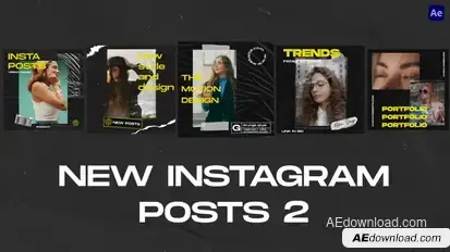New Instagram Posts 2 Openers template preview