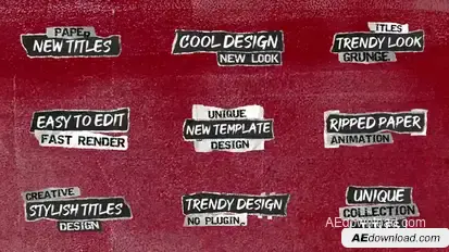 New Paper Titles Titles template preview