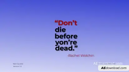 New Quotes | After Effects Titles template preview