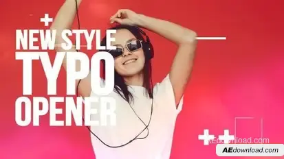 New Style Typo Opener Openers template preview