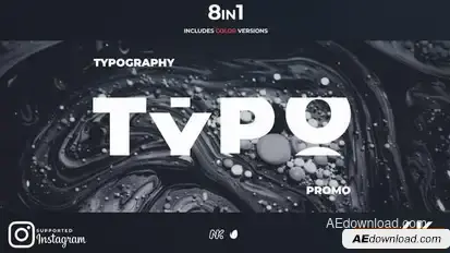 New Typography Promo Openers template preview