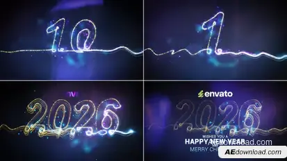 New Year 2026 Countdown // New Year Wishes 2026 Openers template preview