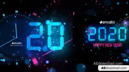 New Year Countdown 2021 Openers template preview
