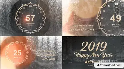 New Year Countdown 2019 Openers template preview