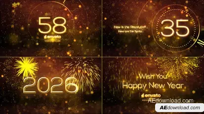 New Year Countdown 2026 Openers template preview