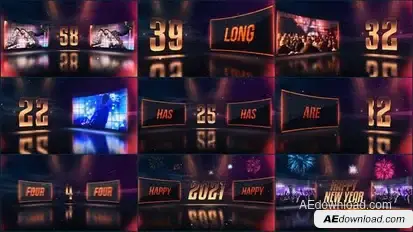 New Year Countdown 2022 Openers template preview