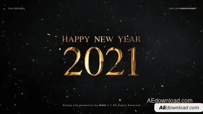 New Year Countdown 2025 Openers template preview