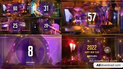 New Year Countdown 2022 Openers template preview