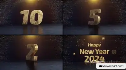 New Year Countdown 2024 Openers template preview