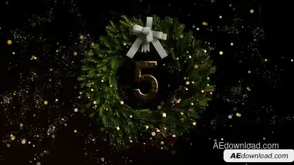Christmas Wreath broadcast-packages template preview