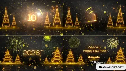 New Year Countdown 2026 Openers template preview