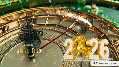 New Year Countdown 2026 broadcast-packages template preview