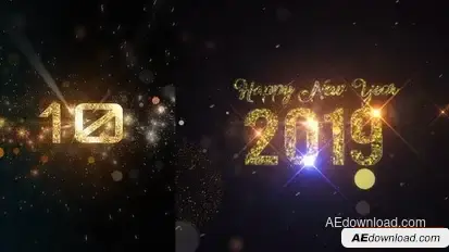 New Year Countdown Openers template preview