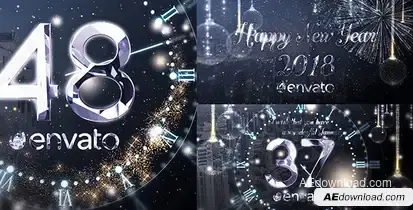 New Year Countdown Openers template preview