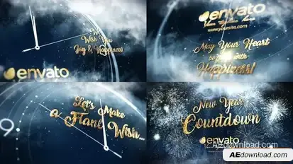 New Year Countdown Openers template preview