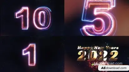 New Year Countdown Openers template preview