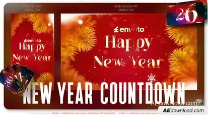 New Year Countdown Openers template preview