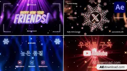 New Year Countdown for After Effects Openers template preview