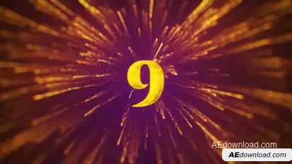 New Year Countdown Logo Elements template preview