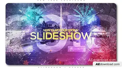 New Year Countdown Slideshow | Opener Openers template preview