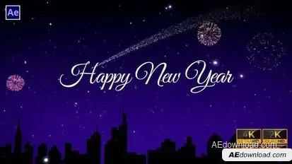 New Year Galaxy Opener | New Year Greetings Openers template preview