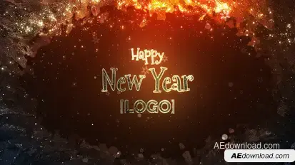 New Year Greeting Titles template preview