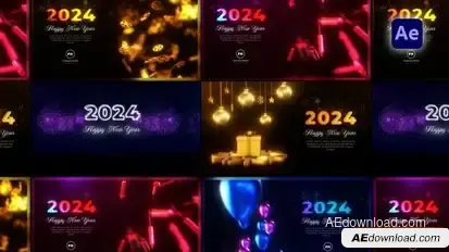 New Year Greetings Pack Openers template preview